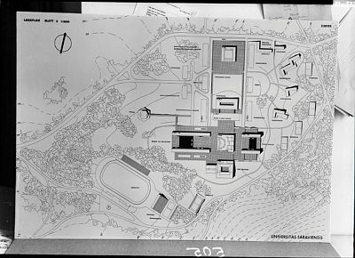 Gesamtbebauungsplan Auditorium Maximum